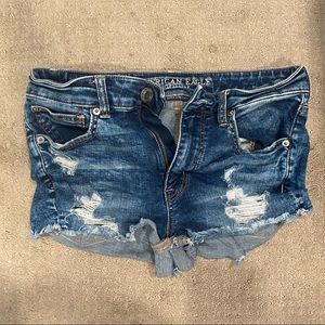 Denim Ripped Shorts